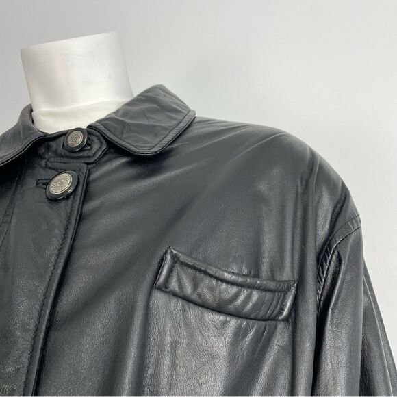 Vintage 80s Danier Long Leather Coat - Picture 16 of 16